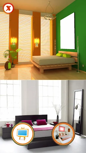 Bedroom selfie photo frame