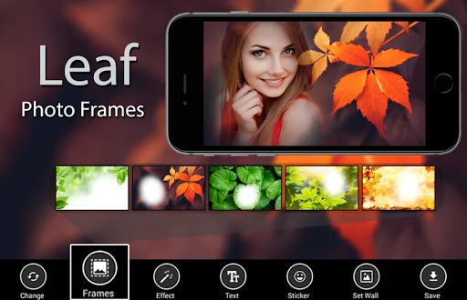 Leaf Photo Frames - leaf pic e