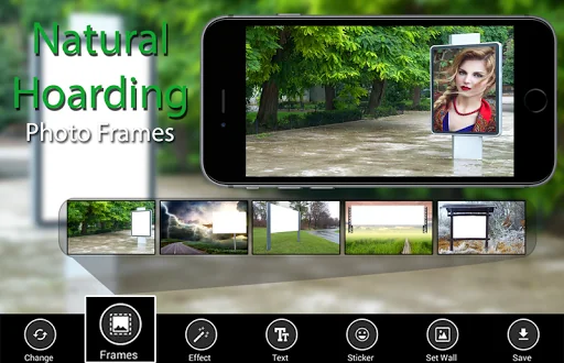 Natural Hoarding Photo Frames 