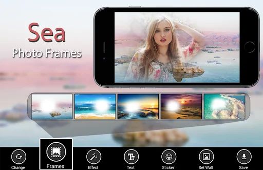 Sea Photo Frames - natural wat
