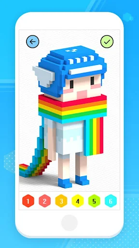 Color by the Number 3D Pixel