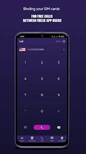 Freeje Optimum Virtual number screenshot 1