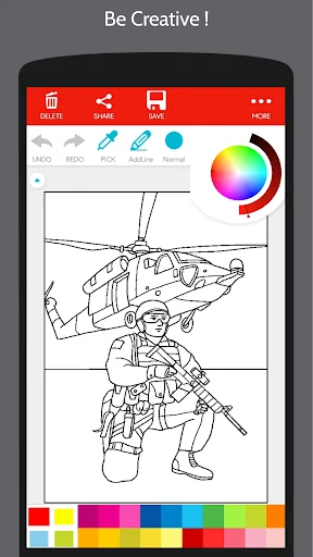 Military Army Coloring Book screenshot 2