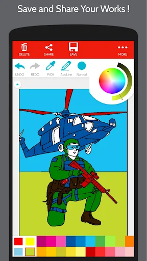Military Army Coloring Book screenshot 3