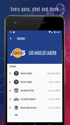 NBA 2025 scores and reminder screenshot 4