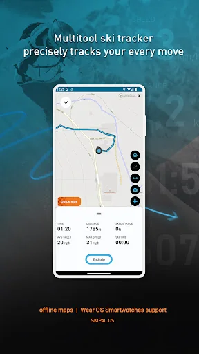 SkiPal - Accurate Ski Tracks screenshot 1