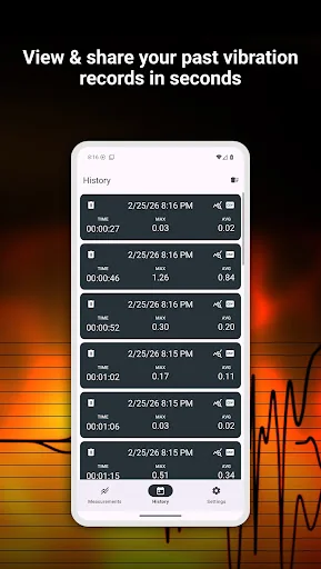 Vibration meter - Seismometer screenshot 2