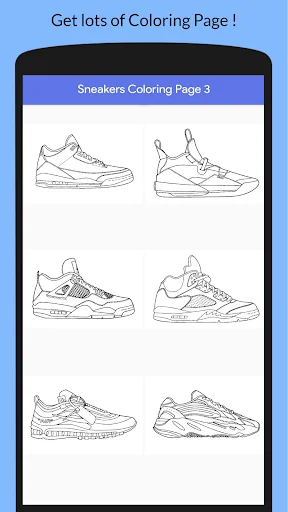 Cool Sneakers Coloring Book screenshot 1