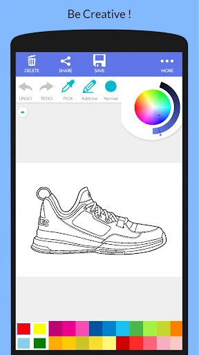 Cool Sneakers Coloring Book screenshot 2
