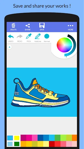 Cool Sneakers Coloring Book screenshot 3