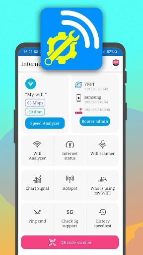 Wi-Fi Internet speedy analyzer