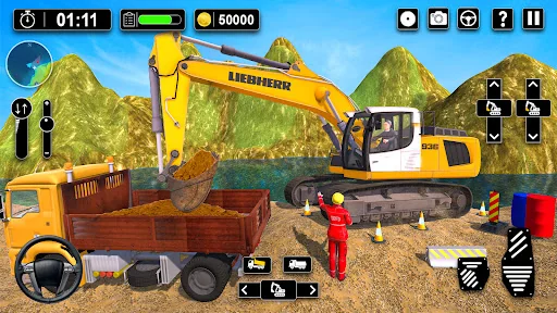 Heavy Sand Excavator 3D Sim