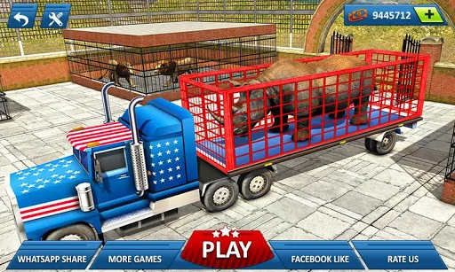 Offroad Wild Animal Truck Driv