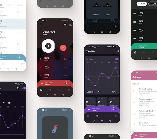 Frolomuse: MP3 Music Player screenshot 1