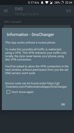 DNSChanger for IPv4/IPv6 screenshot 4