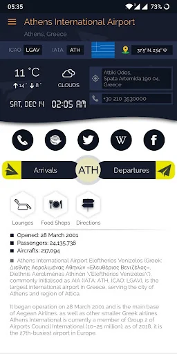 Athens Airport (ATH) Info