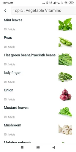 Fruits Vegetables Vitamins screenshot 2