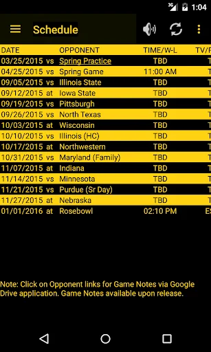Hawkeye Football Schedule