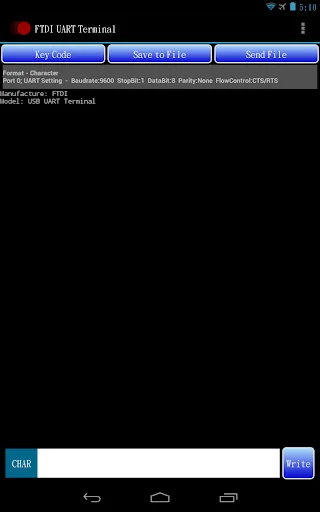 FTDI UART Terminal screenshot 1