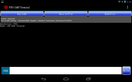 FTDI UART Terminal screenshot 2