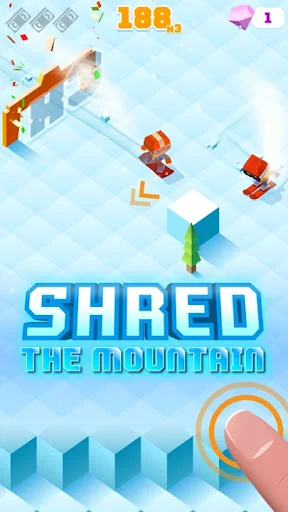 Blocky Snowboarding