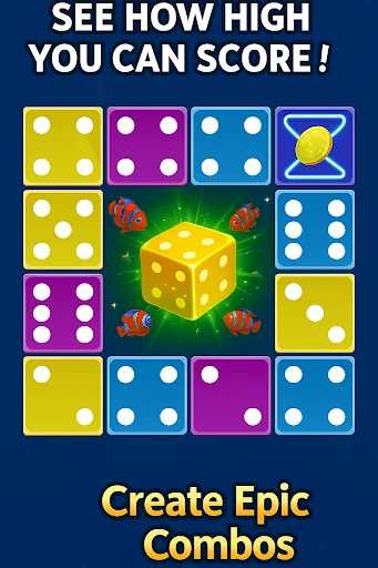 Fun 7 Dice - Dice Merge Game screenshot 2