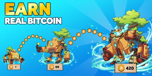 Merge Monsters - Earn Bitcoin screenshot 1