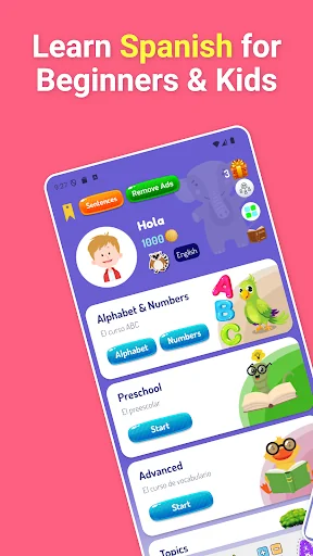 Spanish for Kids and Beginners screenshot 1