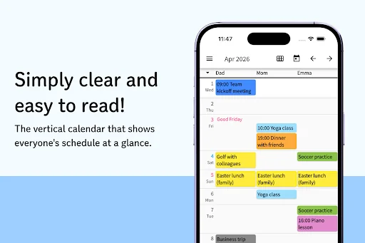 Everyone's Vertical Calendar screenshot 2