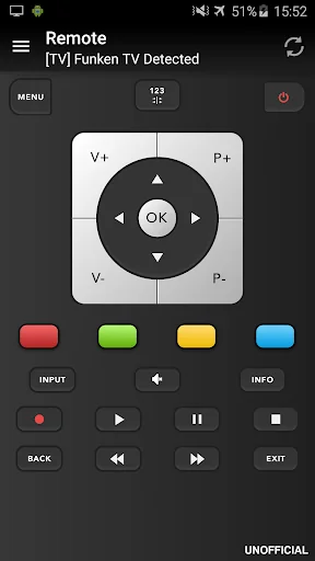 Remote for Telefunken TV screenshot 1