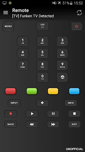 Remote for Telefunken TV screenshot 2