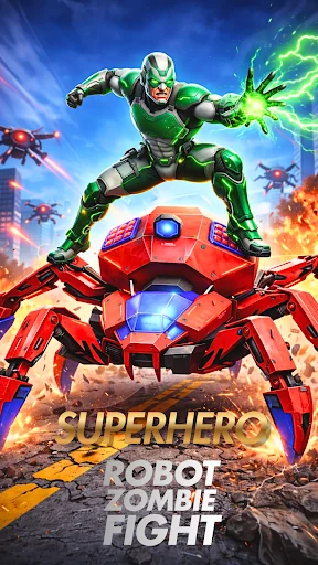 Spider Fight Car Robot Zombie