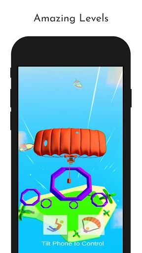 Parachute Skydive Flying Jum‪p