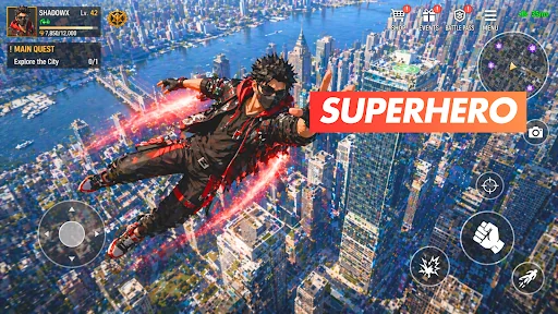 Superhero spider city fighter