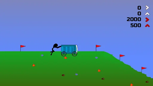 Stick Racer :Potty Cart Hero screenshot 1
