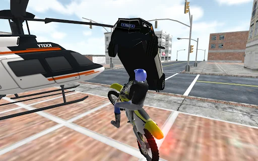 Motocross Racing Cop Game