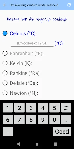 Omskakeling van temperatuureen
