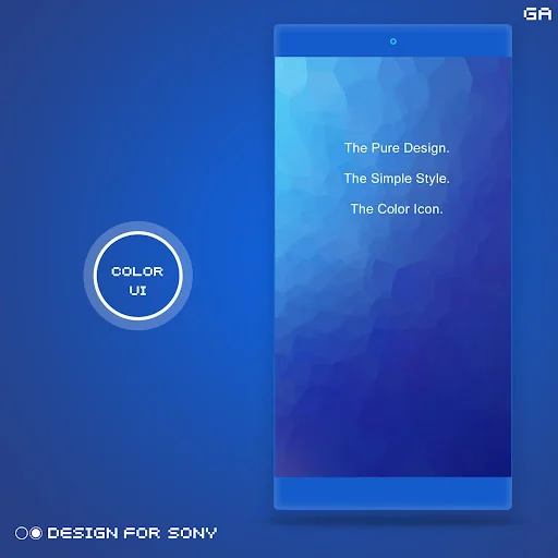 GALAXY XPERIA Theme |JUST BLUE screenshot 1