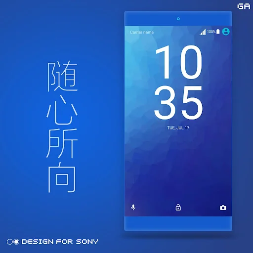 GALAXY XPERIA Theme |JUST BLUE screenshot 4