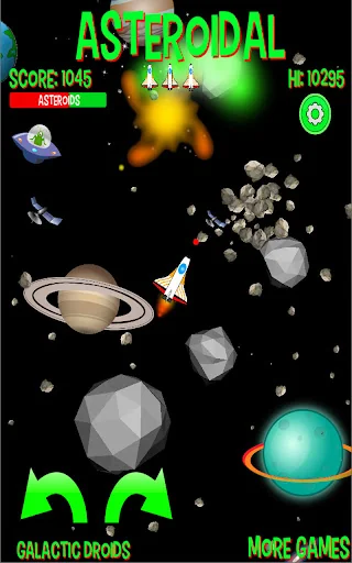 Destroy asteroids & aliens