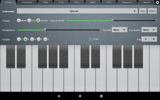 WaveSynth Synthesizer screenshot 1