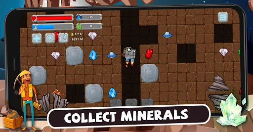 Digger Machine: find minerals screenshot 1