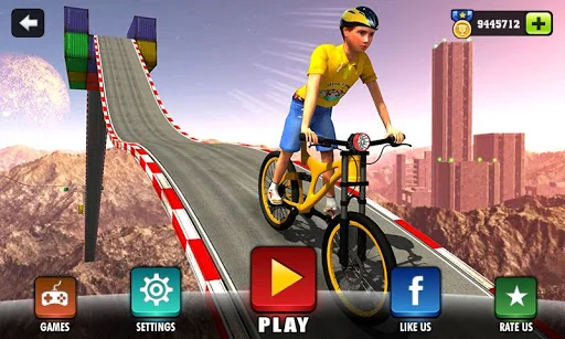 Impossible Ramp Bicycle Rider