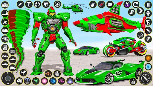 Shark Robot Transform Game 3D