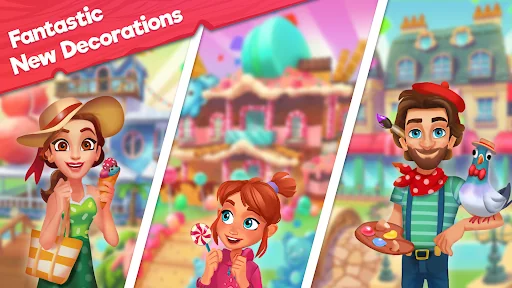 Delicious B&B: Decor & Match 3 screenshot 2
