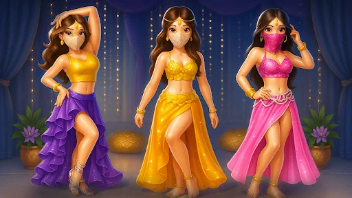 Beautiful Belly Dancer Dressup screenshot 1