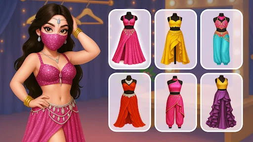 Beautiful Belly Dancer Dressup screenshot 2