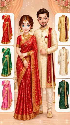 Indian Bridal Saree Salon Game