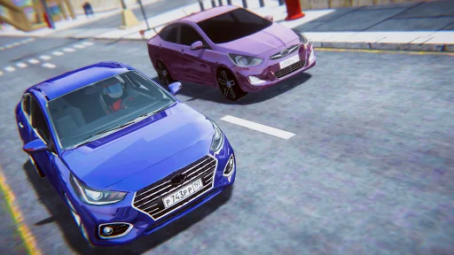 Korean Cars Racing - Simulator screenshot 1