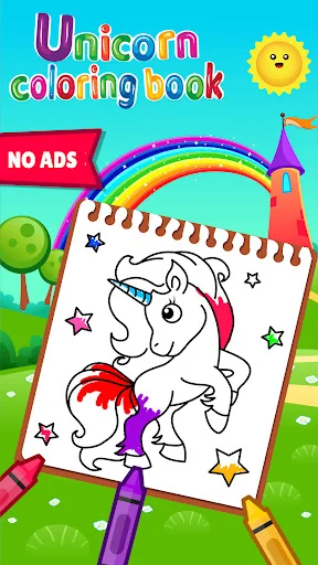 Unicorn Coloring Book for Kids screenshot 1